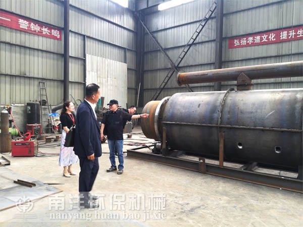 參觀烘幹機設備