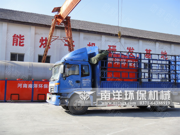 烘幹機吊裝現場