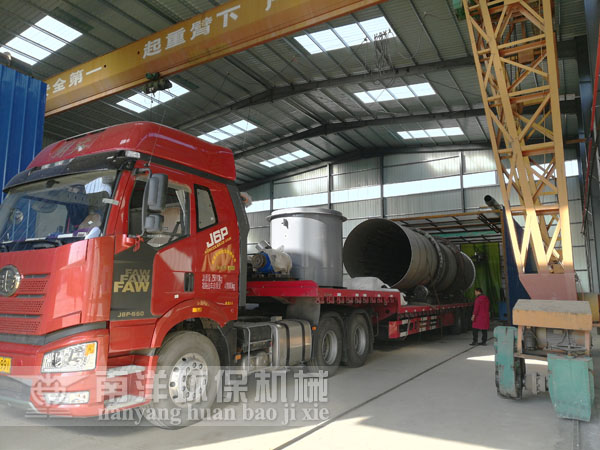 汙泥烘幹機發貨